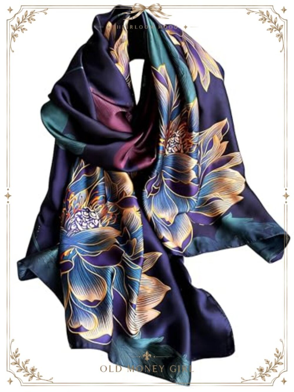 Satin Scarf Women Silky Shawl Wrap Lightweight Hair Accessory